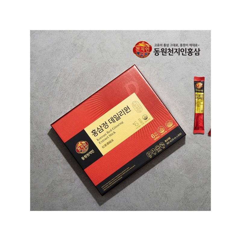 CJ CheilJedang 동원천지인 홍삼정 데일리원 (10ml 30포 30일분)_50028 Dongwon Cheonjein