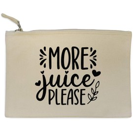 'More Juice Please Baby Toddler Child Humor ' Canvas Clutch Bag/Accessory Case (CL00042341)