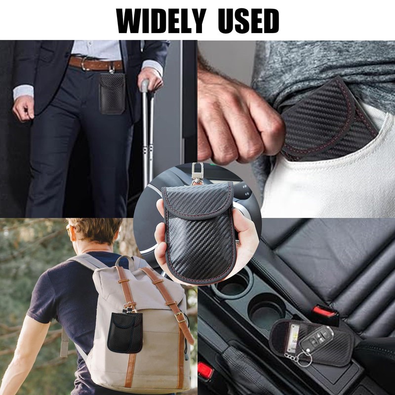 2 PCS Faraday Pouch for Car Keys, Car Key Signal