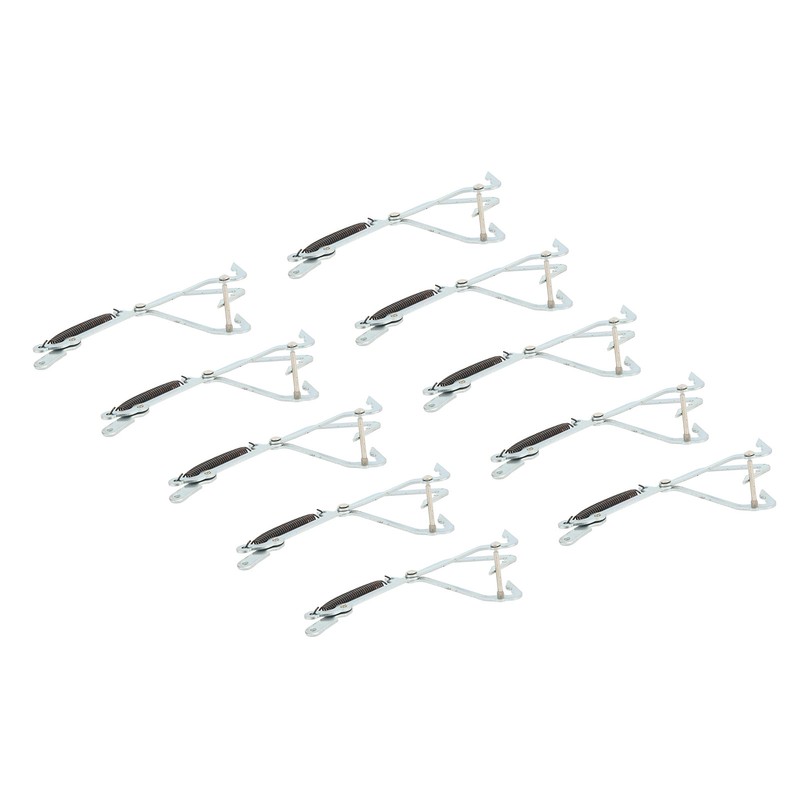 10pcs Stainless Steel Crab Grabber Rustproof Seafood Grabber with Spring