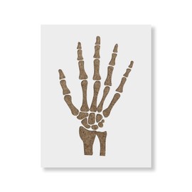 Skeleton Hand Stencil - Reusable Stencils for Painting - Mylar Stencil for DIY Projects and Crafts
