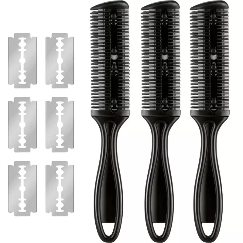 Mace 메이스 3 헤어컷 면도기 빗 12개 교체날 더블 엣지