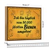 Lustiges Holzschild | Ich bin täglich von 50.000 | flotten