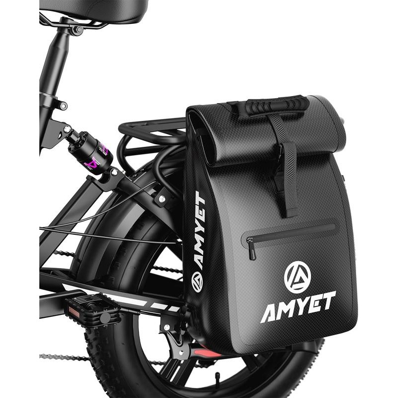 AMYET Bike Rear Pannier Bag Cycling Rear Rack Waterproof Storage
