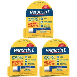 Herpecin L Cold Sore Lip Balm Stick - 0.1 oz. (3-Pack)