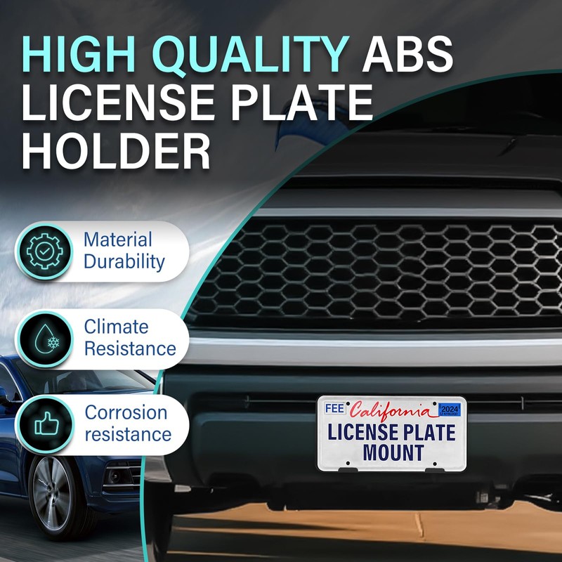 GRUOIZ Quick Install Front License Plate Holder Compatible with Toyota