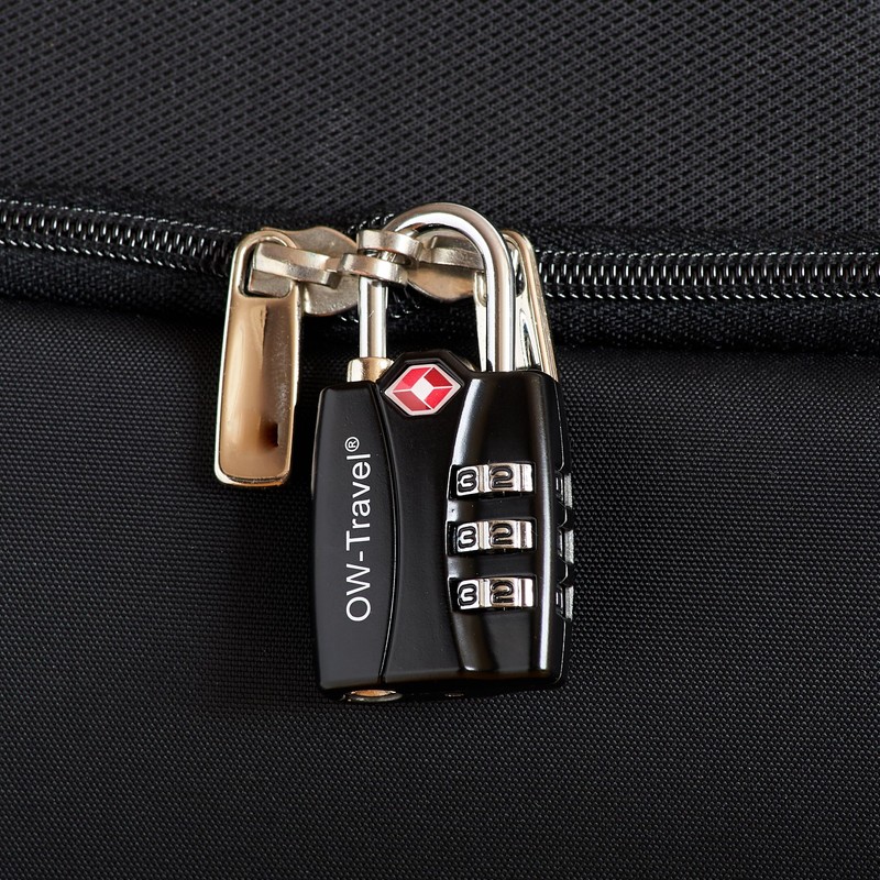 OW-Travel TSA Approved Luggage Locks Suitcase Locks with Indicator Open
