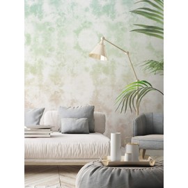 Tie Dye Abstract Mural Wall Art Wallpaper - Peel and Stick (2 Sheet Pack (2x9 feet), Sunset)