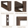 Walasis Wood Rustic Floating Shelves: 4-Piece Wall Shelf for Farmhouse