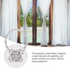 2Pcs Magnetic Curtain Tiebacks Stainless Steel Sparkling Crystal Flower Curtain