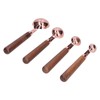 4pcs Rose Gold Measuring Cup with Scale Stainless Steel Measuring