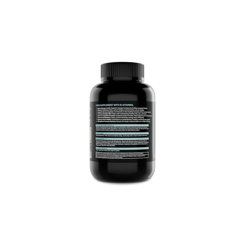 Vitamin B Complex | 365 Vegan Tablets (1 Year Supply)