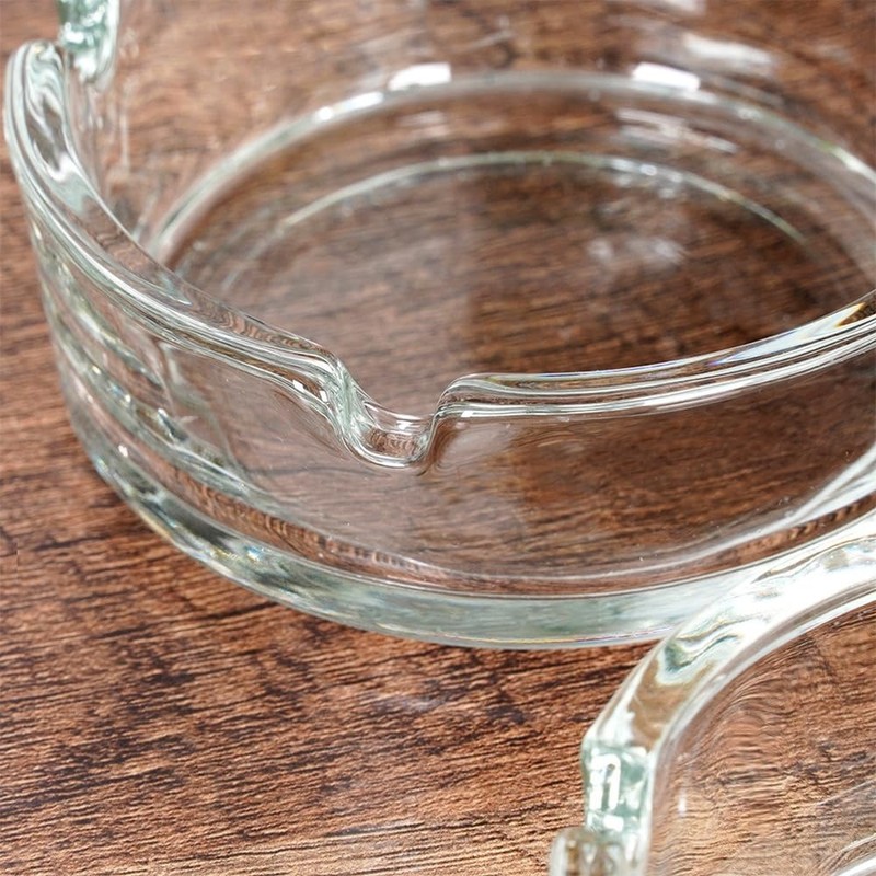 Aschenbecher Zigarettenbecher Tischaschenbecher aus Glas 8 cm 2 Stk.