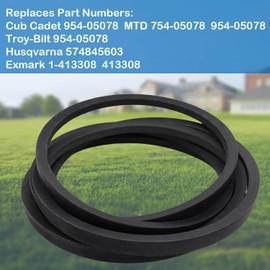 ACCYPRO Deck Belt 954-05078 Compatible with Cub Cadet Troy-Bilt 954-05078 MTD 754-05078 Husqvarna 574845603 Exmark 1-413308 413308 Lawn Mower Deck Belt 5/8" x 143 1/2"