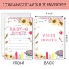 20 Pink Baby-Q Shower Invitations (103)