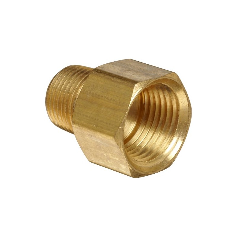 Anderson Metals Brass Pipe Fitting, Adapter, 3/8" Male Pipe x