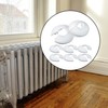 NAYAGOGO 12 PCS Plastic Radiator Pipe Covers White Pipe Collars,