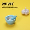 ONTUBE Mortar and Pestle Set, Ceramic Stoneware Spice Herb Grinder