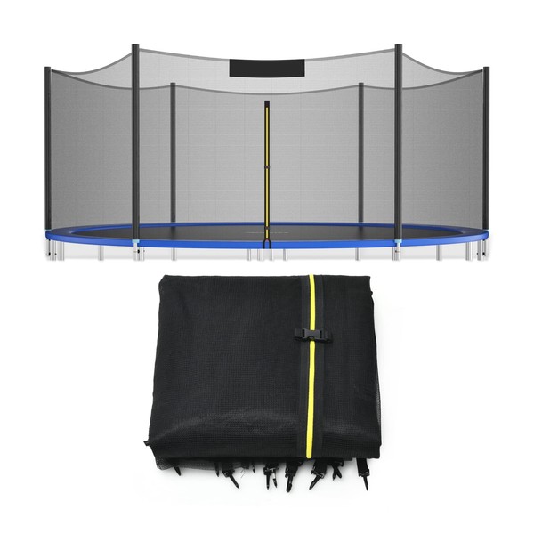 GYMAX Trampoline Net, Trampoline Enclosure for 8 10 12 14