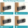 Cabinet Password Locks, Cabinet Door Combination Lock with 6 Screws,
