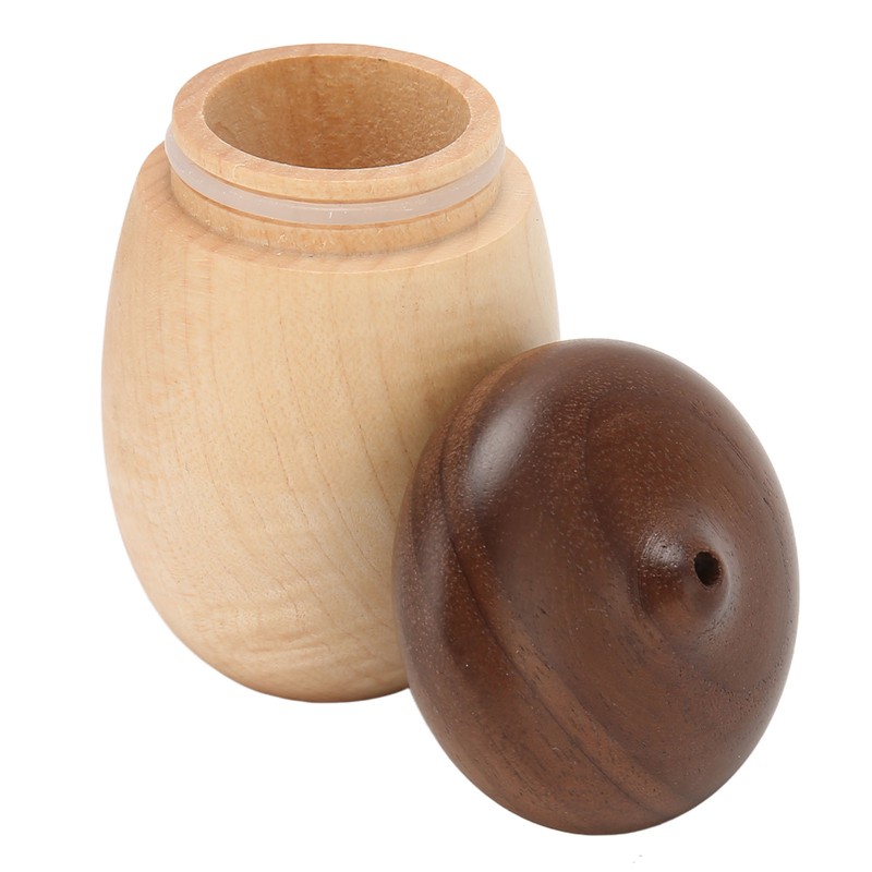 Acorn Shaped Toothpick Container 8cm Height Rounded Structure Eco Friendly