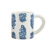 Mud Pie 15 oz Block Print Mug, Blue