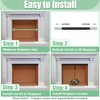 Memrita Adjustable Fireplace Curtain Rod and Valance Kit, Fireplace Curtain