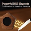 SKILO Rolling Knife Sharpener Made of Black American Walnut -