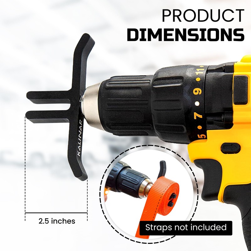 Ratchet Strap Winder Drill Bit Attachment | Heavy Duty Strap