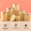 JoyJolt Borosilicate Glass Jars With Bamboo Lids. 6 Pc Set