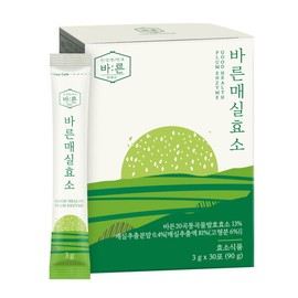 Barun 건강한약속바른 바른 저분자 푸른 매실 효소 30포x1박스(총 30포) Healthy Promise Right Low Molecular Green Plum Enzyme 30 Packs x 1 Box (Total 30 Packs)