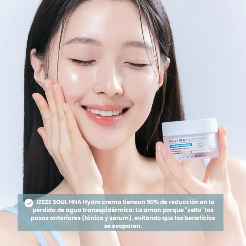 Crema Facial IZEZE Coreana Hydro con Niacinamida y Centella Asiática