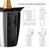 Vacu Vin Champagne Cooler – Stainless Steel Active Bottle Chiller