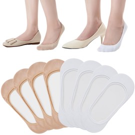 ATBITER 8 Pairs No Show Socks Women for Flats Ultra Low Cut Liner Non Slip Invisible Socks for Shoe Size 6-9/9-11
