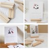CAASFOOY 20 Pcs Table Number Holders Stands,Wooden Place Card Holders,