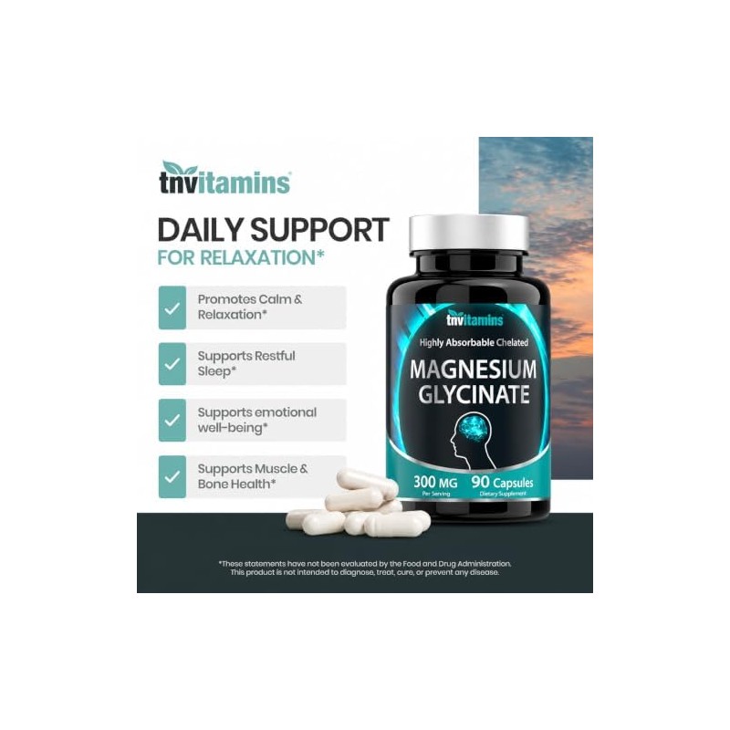 Tnvitamins C psulas de Glicinato de Magnesio