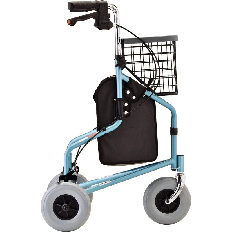 Nova Medical NEW- NOVA DELUXE 3 WHEEL TRAVELER ROLLATOR- Fits