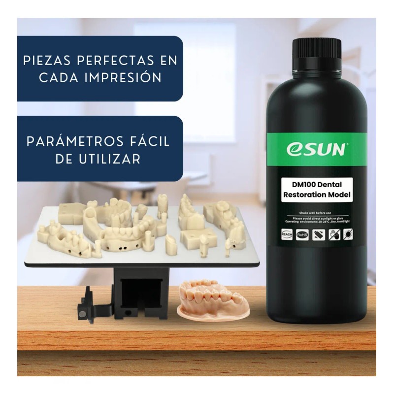 Resina 3d Esun Dental Model 1kg Para Impresión 3d