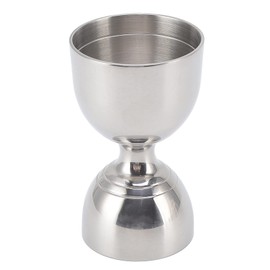 Bell Jigger, Stainless Steel Double Cocktail Jigger Measuring Cup with 30/60 ml Capacity, Durable Premium Bar Alcohol Measuring Tool for Bartending, Party, Bar (30/60 ml, Classic Silver)
