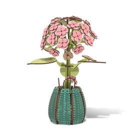 Iridsmole 3D Puzzle DIY Wooden Flower, Craft Kits for Kids Adults Toys, Wooden Puzzle Model Kits for Adults, DIY Craft Gifts for Women, Flowers Artificial for Home Decorations