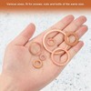 sourcing map M6 Flat Washer, 25 Pcs Copper Ring Flat