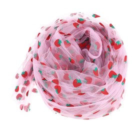 Angoily Strawberry Glitter Tulle Fabric Multi Function Sewing Material for DIY Dress Making Crafting and Decoration Convenient for Weddings Parties and Creative Projects