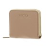 Coccinelle Metallic Soft Leather Zip Around Wallet Fresh Beige, Fresh