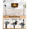 ULTIMEA Speaker Stands Pair, Height Adjustable Speaker Stand, Extends 24.4"