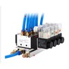 2 Position 5 Way Pneumatic Solenoid Valve Aluminium Alloy Wear