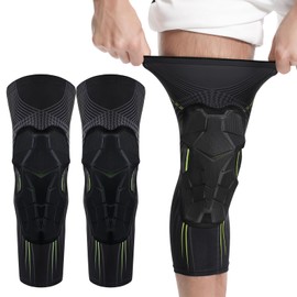 1 Par Rodilleras Deportivas, Rodilleras Elásticas de Compresion, Rodilleras Anticolisión, Protege tus Rodillas, para Voleibol, Baloncesto, GYM, Correr, Ciclismo de Montaña, Deportes Al Aire Libre, XL