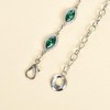 Iluvatar green glass diamond chain belt metal diamond belt women's