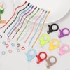 Mardatt 150Pcs 10Colors Plastic Lobster Claw Clasps Kit, Include 1.37”