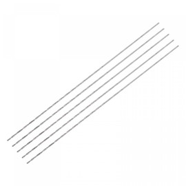 uxcell 5 Pcs 0.6mm Mini Micro Twist Drill Bits, High-Speed Steel Straight Shank Extra Long Drill Bit 80mm for Aluminum Alloy
