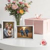 Epecfan Double Picture Frame 5x7 Vertical and Horizontal Hinged Picture
